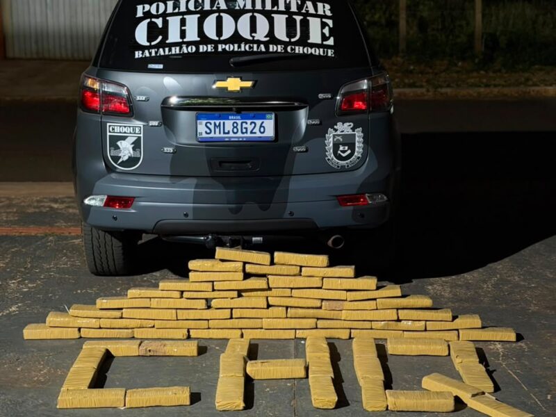 Homem é preso com 65 quilos de droga após ser flagrado com cigarro de maconha