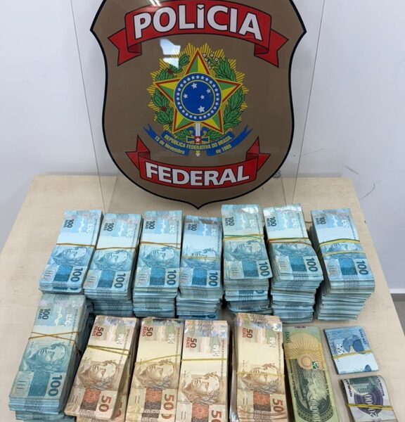 Mulher é presa pela PF ao ser flagrada com R$ 800 mil em espécie na fronteira
