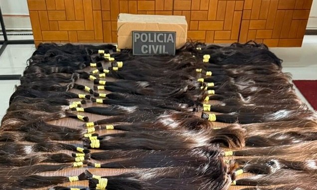 Dois são presos ao tentar retirar cabelo apreendido com nota fiscal falsa