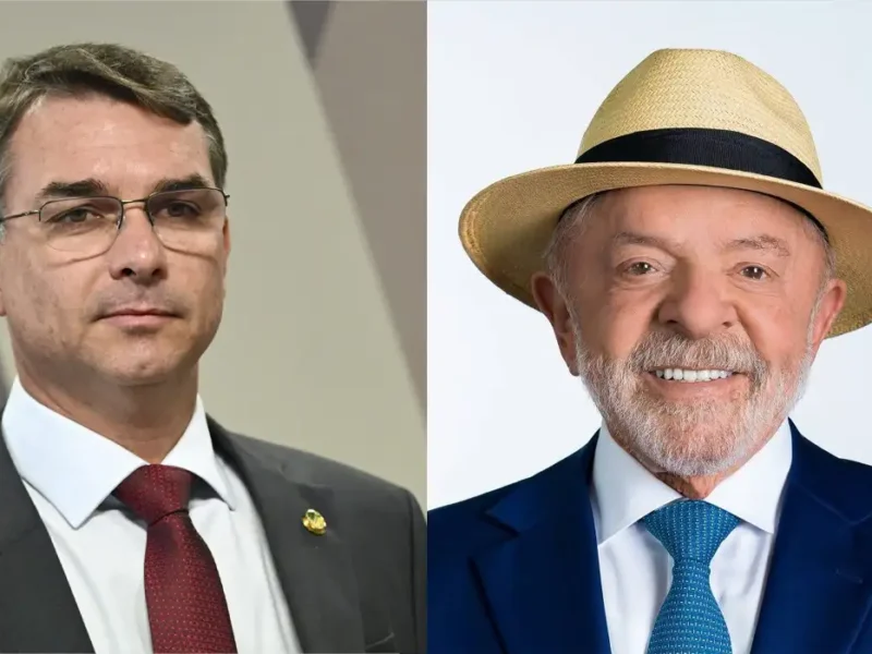 Em nova pesquisa, Flávio Bolsonaro tem 53% das intenções de votos contra 44% de Lula