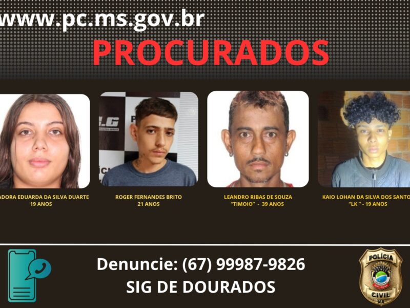 Veja quem são os 4 foragidos da operação Decretados deflagrada esta semana
